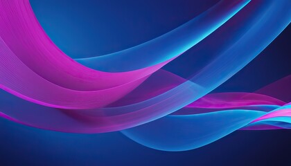 Wall Mural - abstract fractal waves, translucent wave in vibrant colors, including shades of pink, purple, orange