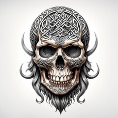 Celtic Skull Ornament