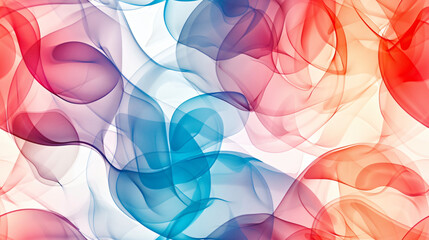 Aufkleber - Colorful wavy lines creating an abstract background, flowing and blending together