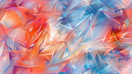 Poster - Colorful design: irregular geometric pattern with chaotic structure in abstract background
