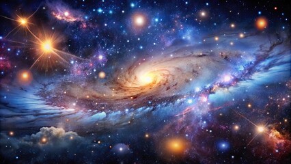 Wall Mural - endless universe filled with galaxy stars, galaxies, space, stars, cosmic, astronomy, exploration, i