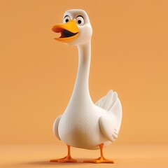 Wall Mural - Cute Goose Cartoon