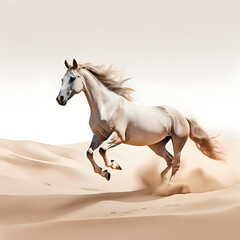 Wall Mural - horse in the desert