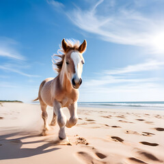 Wall Mural - horse in the desert