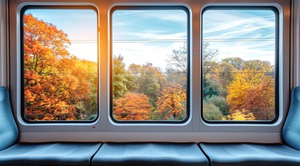 Poster - view from the window of a car