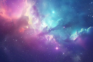 Wall Mural - background with stars