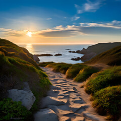 Canvas Print - hiking trail