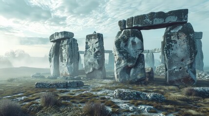 Canvas Print - the ruins of an temple