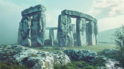 Canvas Print - the ruins of the temple