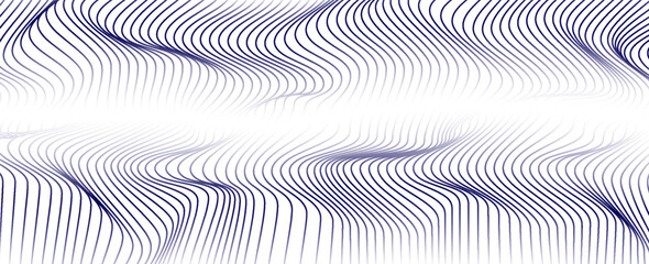 Wall Mural - Abstract blue curved lines background. Swirl curve lines. Spiral pattern. Minimal design. Modern futuristic graphic. Suit for brochure, banner, business, presentation, flyer, web, backdrop, wallpaper