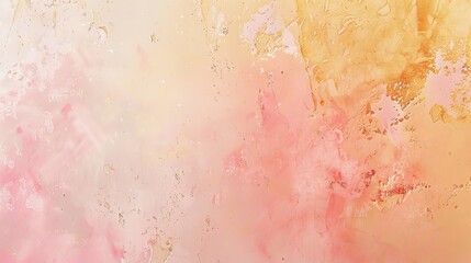 Wall Mural - Pale Pink Soft Peach and Light Yellow Gradient with Grainy Texture Perfect for Spring Themes Baby Showers Easter Celebrations Mother's Day Romantic Occasions