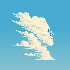 Sticker - Cloud Face.