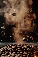 Sticker - Coffee Beans Smoking