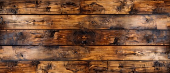 Wall Mural - A top view of the wooden floor texture, a photo with a high level of detail and sharpness