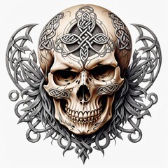 Celtic Skull Ornament