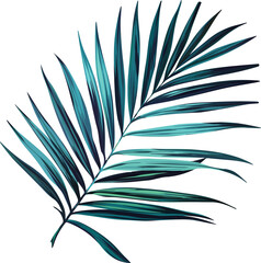 Wall Mural - Vector palm leaf. Tropical plant is bright. Paradise, Hawaii, exotic