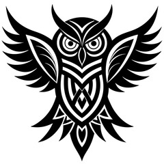 Sticker - black and white tattoo design