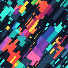 Wall Mural - abstract multicolor geometric background