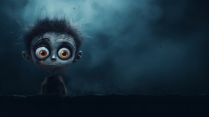 Wall Mural - Scary Halloween monster
