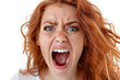 © barmaleeva - Woman screaming in frustration. Intense emotion and stress