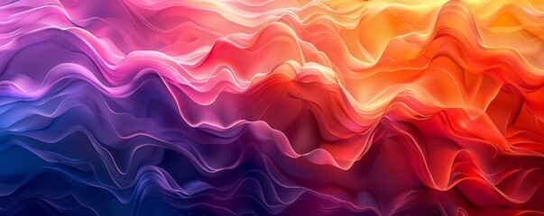 Wall Mural - Bright wavy patterns