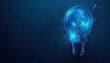 © Joel - light bulb on blue background