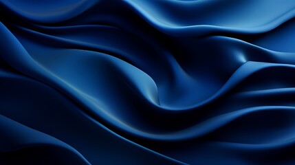 Wall Mural - an image of a blue satin fabric