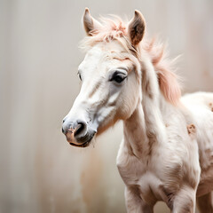 Canvas Print - horse foal