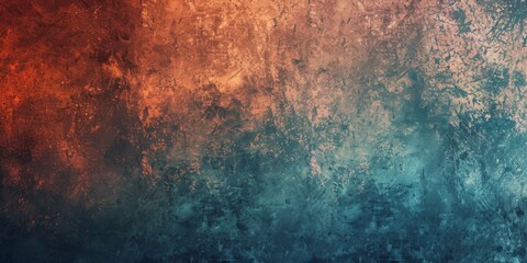 Abstract Granular Textures: Moody Brown, Orange, and Blue Poster Backgrounds with Smooth Turquoise and Aquamarine Gradients for Vintage Design.