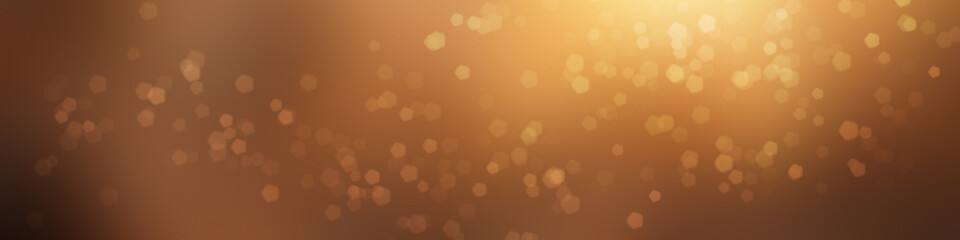 Poster - A bokeh blur background in yellow, gold, and orange. 