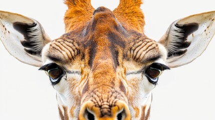 Poster - Close Up of a Giraffe's Face