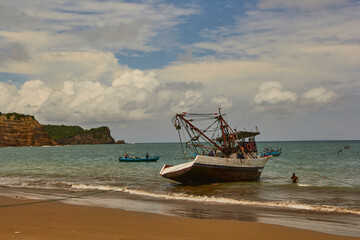 Fishing boat on the beach