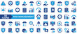 © Uniconlabs - Risk management icon collection set. Containing risk, insurance, process, project, warning, protection, safety icon. Simple flat vector.