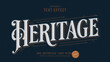 © Zdson - Heritage text, victorian style editable text effect