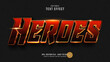 © Zdson - Heroes 3D editable text effect