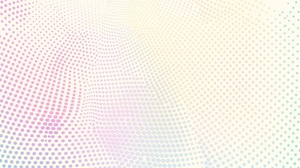 Canvas Print - A delicate halftone pattern that uses pastel-colored dots to form a gentle gradient, perfect for soft, romantic design themes.