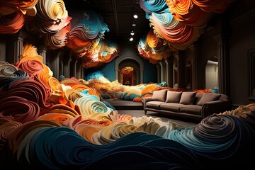 Wall Mural - abstract, non-representational landscape paintings