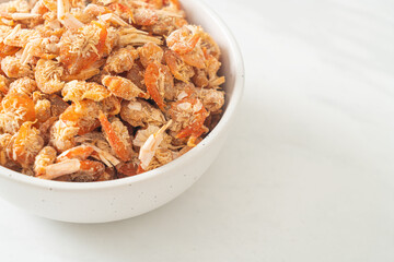 Canvas Print - dried shrimps or dried salted prawn