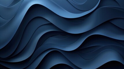 Wall Mural - Abstract Blue Wave Pattern Background