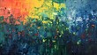 © waqar - Colorful abstract oil painting art background. Abstract oil painting background. Decoration oil painting art.