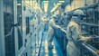 © XtzStudio - Worker in a Clean Room Environment