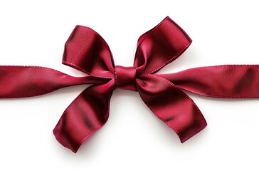 Canvas Print - Elegant Red Satin Bow