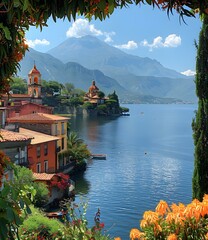 Sticker - Lake Como, Italy