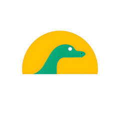 Wall Mural - illustration logo of minimalist outline of a monitor lizard