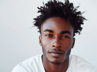 Wall Mural - portrait of a young african american man