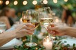 © MINHOO - Toasting with Wine at a Romantic Dinner