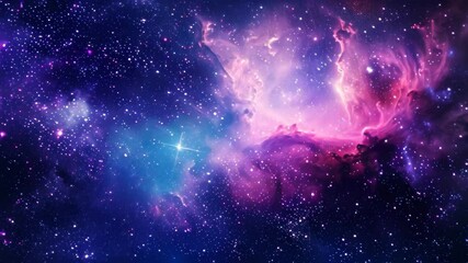 Wall Mural - shimmering nebulae and cosmic dust illuminate the vastness of space, featuring shimmering nebulae an