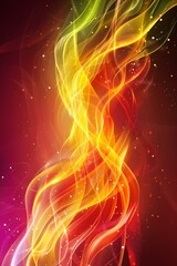 Abstract Swirling Light Trails Background