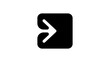 © OMIA - enter symbol, black isolated silhouette