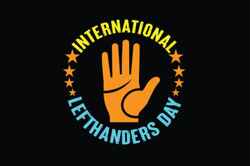 Wall Mural - This design celebrates International Lefthanders Day, which is observed annually on August 13.